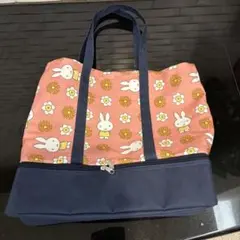 miffy 保温保冷ポケット付き2段トートバッグ　ピンク