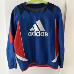 adidas 130サイズ　キッズ　プルオーバー ピステ ブルー レッドのサムネイル