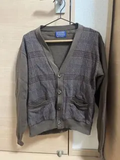 70s Pendleton チェック柄カーディガン