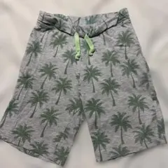 H&M パームツリー柄 ハーフパンツ 122/128