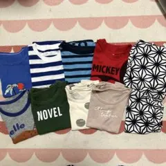まとめ売り子供　男の子　Tシャツ半袖セット 甚平付き　9点