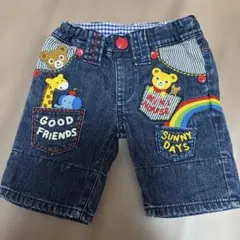 ミキハウス　プッチー　豪華刺繍　パンツ　80cm
