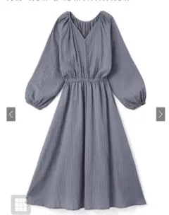 GRL グレイル ドビーストライプVネックワンピース