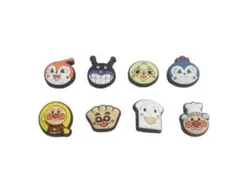 クロックス ジビッツ アンパンマン 顔のみ 8個セット