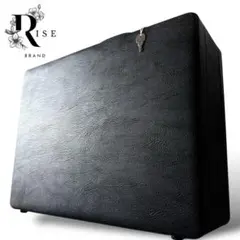 【美品】レザー ビジネス ブリーフケース アタッシュケース ダイヤルロック 黒