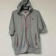 PUMA（プーマ）のレディース半袖ジップアップパーカー