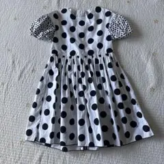 【新品】イルグッフォ　高級イタリア　ilgufo ドット　半袖ワンピース　ドレスのサムネイル