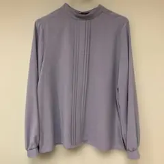 早い者勝ち　試着のみ　YECCA VECCA プリーツ　ブラウス　ブルーグレー