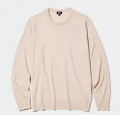 UNIQLO メリノクルーネックセーター ベージュ XXL