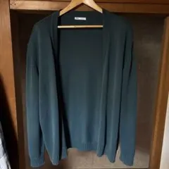 ZARA ダークグリーン カーディガン Lサイズ