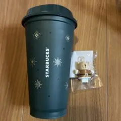 スターバックス　ホリデー2025リユーザブルカップ　キャップベアリスタサンタ