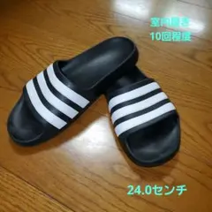 adidas ブラック/ホワイト サンダル