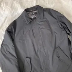 ユニクロ +J 黒 中綿 パデッドオーバーサイズ ステンカラーコート