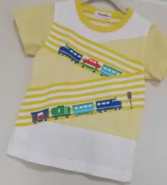(美品)familiar 電車プリント Tシャツ 110cm