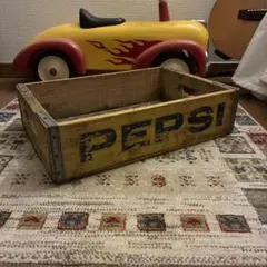 60年代　PEPSI ヴィンテージ 木製 ウッドクレート 木箱のサムネイル
