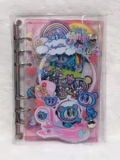 エンジェルブルー　A6 シェイカーシール帳　シャカシャカシール帳　台紙１５枚