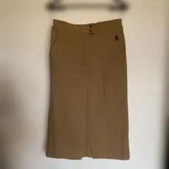 ベージュ タイトスカート ロング丈のサムネイル