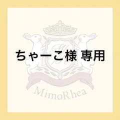 ちゃーこ小姐 專用