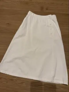 LA MARINE FRANCAISE 秋冬ホワイトコーデュロイスカート