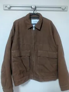 ブラウン スエード風 ジャケット