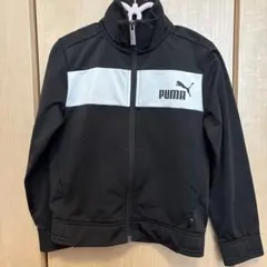 PUMA ジップアップジャケット ブラック/ホワイト