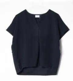 green label relaxingネイビー 半袖カットソー Vネックのサムネイル