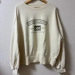 Lee AUTHENTIC JACKET クリーム色トレーナー