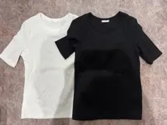 半袖 Tシャツ 2枚セット ホワイト ブラック