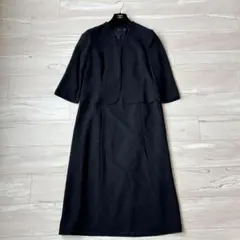 【極美品】カレット　礼服お受験　ワンピーススーツ　11号　オールインワン　洗濯可