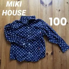 BlackBear MIKIHOUSE ミキハウス長袖シャツ ドット柄 100