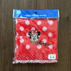 ミニーマウス　水玉　ウォッシュタオル
