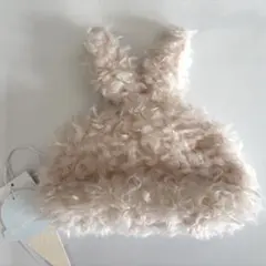 ジェラートピケ　ふわふわうさ耳ポーチ　ホワイト