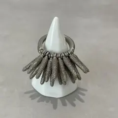 未使用級✨ボッテガヴェネタ マルチチャーム リング シルバー フリンジ 指輪