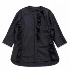 25ss ユナイテッドアローズ 防シワ撥水UVカットフリルスリーブブラウス