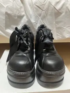 厚底 スニーカー 地雷系 黒