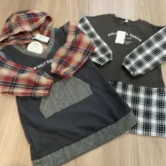 匿名配送　Dolly Ribbon フード付きワンピース 110女の子まとめ売り