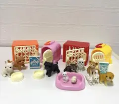 犬と猫のフィギュアセット