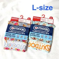 【新品】熊イラスト 2枚セット OUTDOOR ボクサーパンツ Lサイズのサムネイル