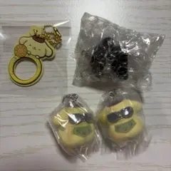 산리오 폼폼푸린 가챠 モノクロ フロッキー ぷちリング