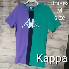 Kappa カッパ Tシャツ 古着 メンズ レディース M 紫 緑 レアカラー