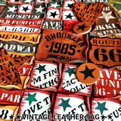 ★お得盛り盛り★　 男前　革タグ　★　デニムリメイク　　デニムチャーム　にも！