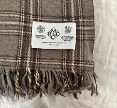 R&D.M.Co. ストール オールドマンズテーラー　モノグラム R&D.M.Co-】MUFFLER チェック柄 ウールマフラー / アールアンド