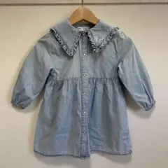 ZARA デニム風シャツ　104cm