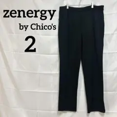 zenergy by Chico's リラックスパンツ サイズ2 黒 裏起毛