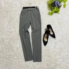 ヨリ テーパードパンツ　シャカシャカ　速乾性グレー　ウエストゴム　日本製　36