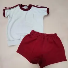 体操服セット 白/赤 サイズ110