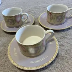 LES SAISONS レ・セゾン　カップ&ソーサ 3個セット　新品未使用品