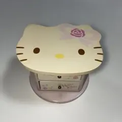 Hello Kitty 木製 2段ミニチェスト 小物入れ