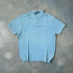 【美品】Polo by Ralph Lauren ポロシャツ ブルー XL