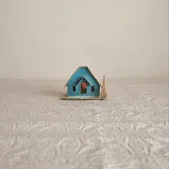 * vintage house ❀  森のおうち オーナメント   ターコイズ